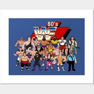 Wrestling Roster 80s Posters and Art